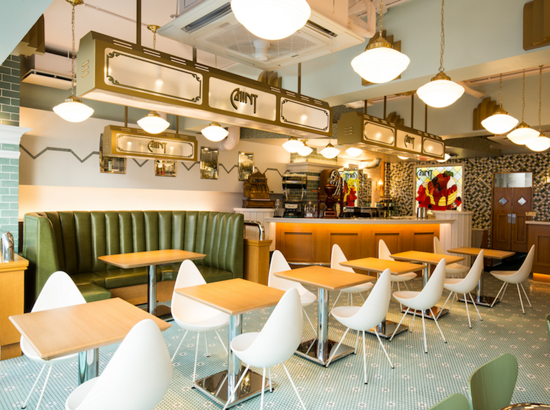 内装は1930年代のアメリカをイメージ