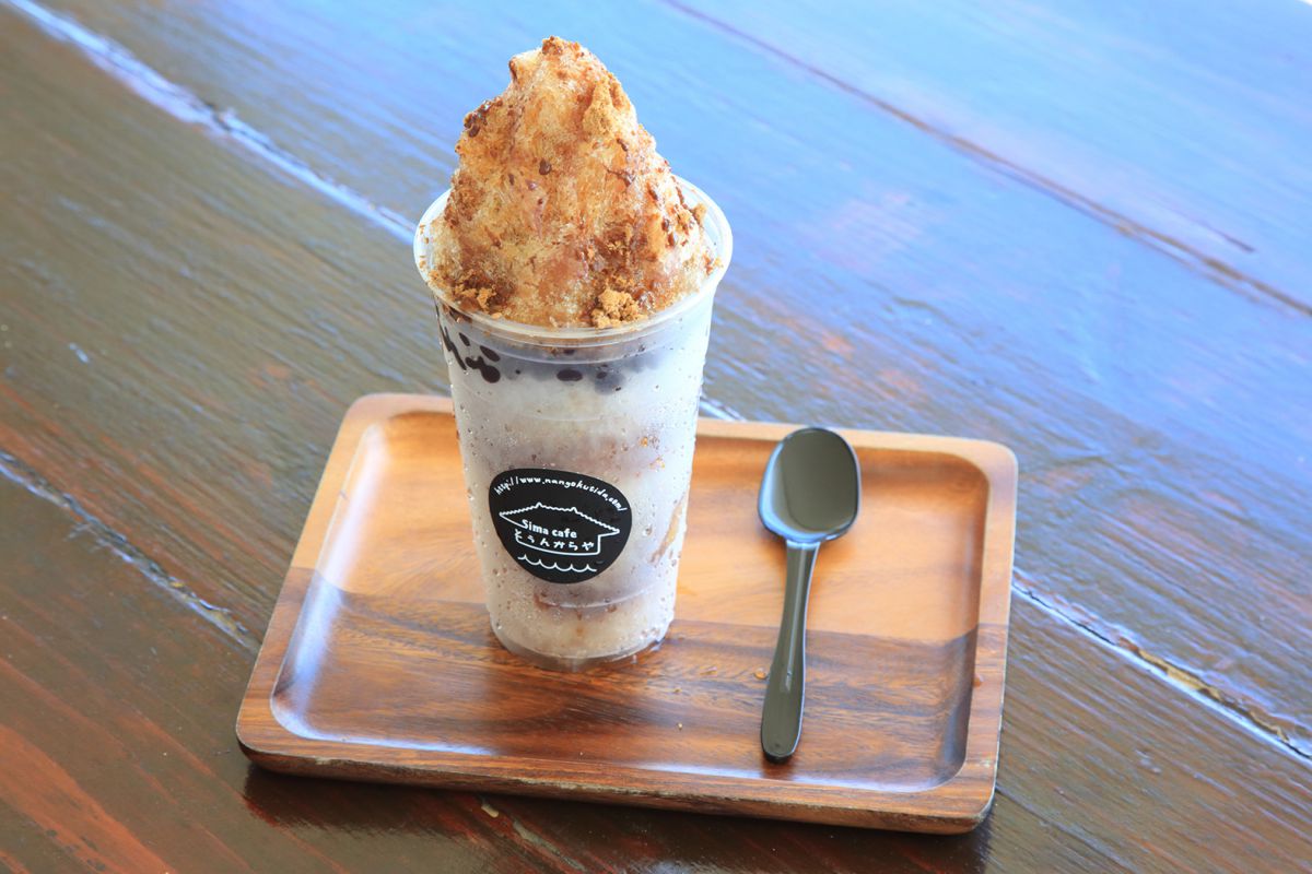 宮古豆の氷ぜんざい770円