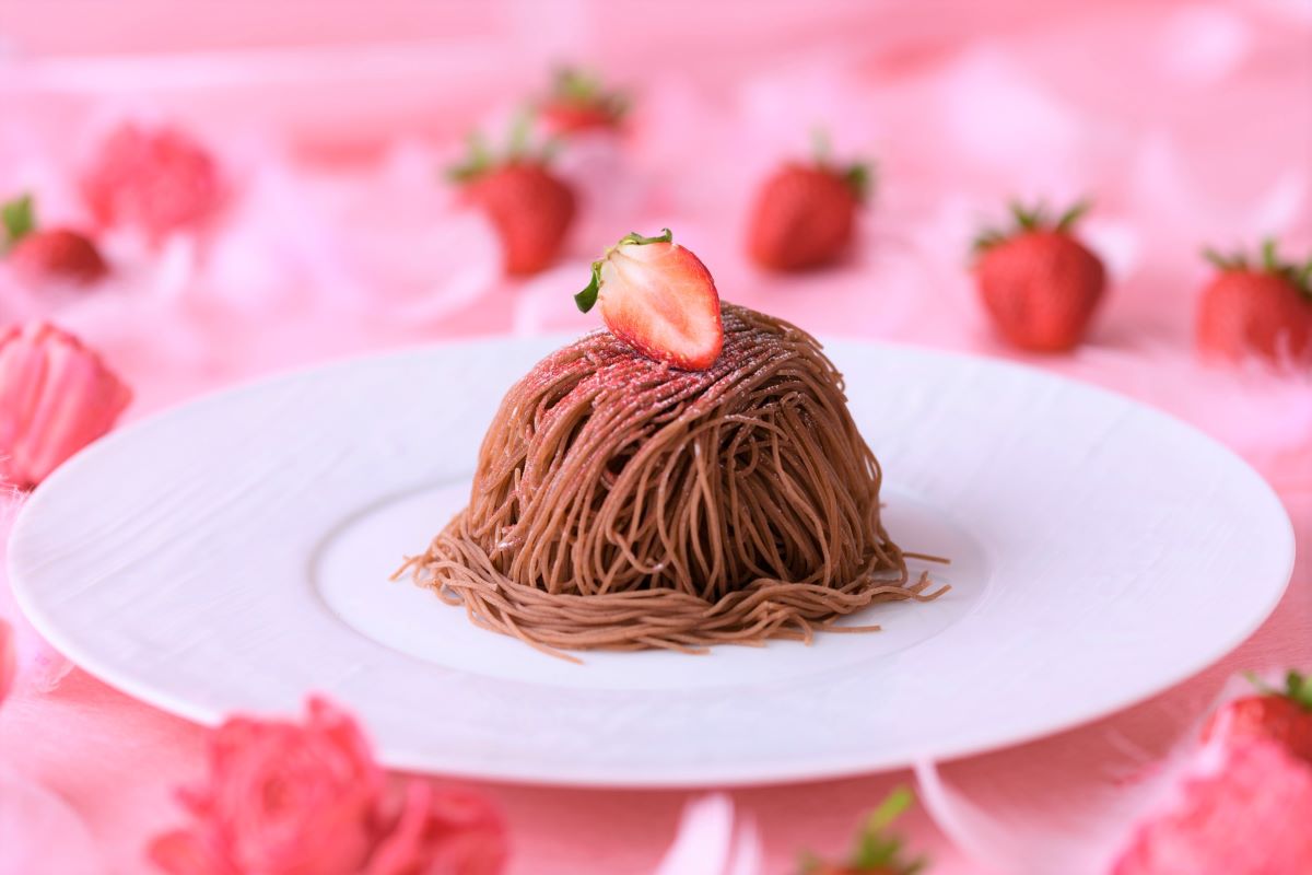 「Strawberry mont blanc（生搾り）（ストロベリー モンブラン）」 1980円