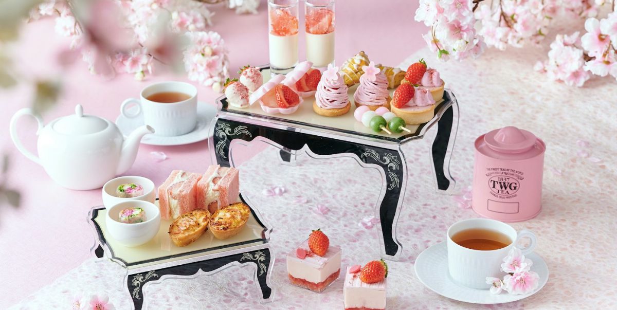 ザ ストリングス 表参道「桜＆ストロベリー アフタヌーンティー」が新登場！レストランでお花見気分♪