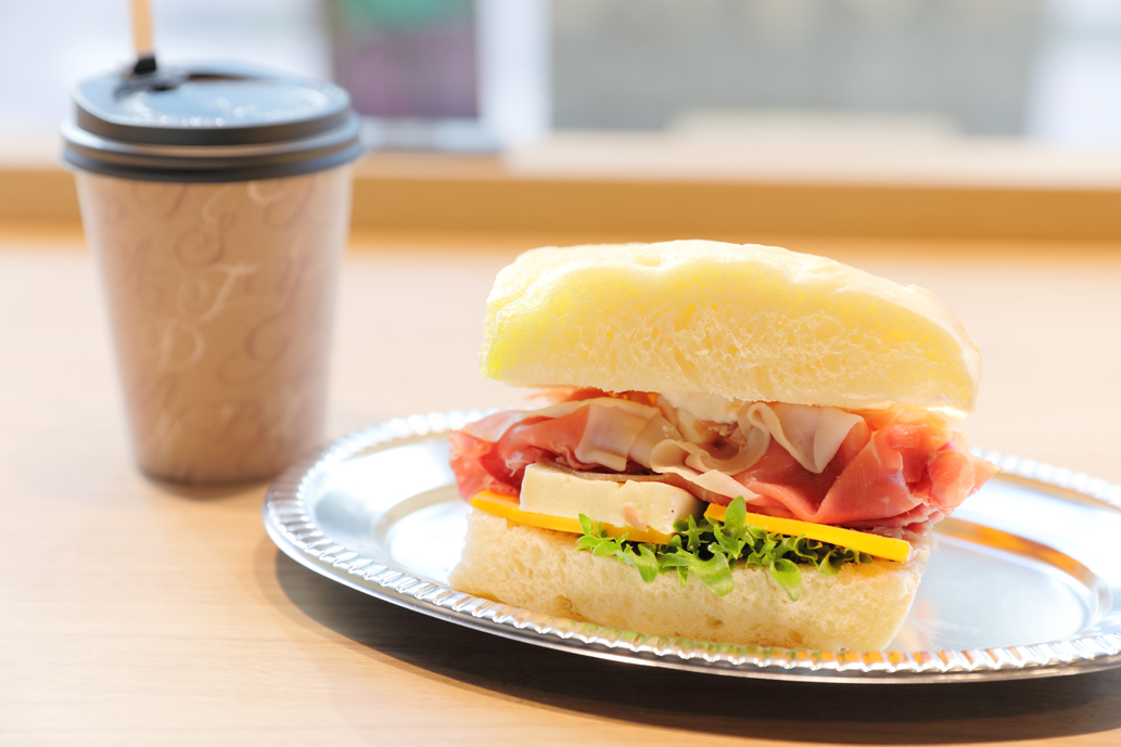 フォカッチャサンド540円