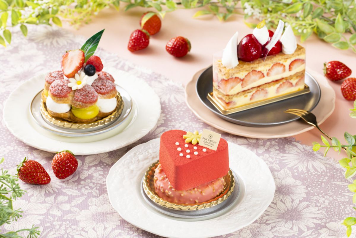 写真は「ストロベリー スイーツ」の新作３種