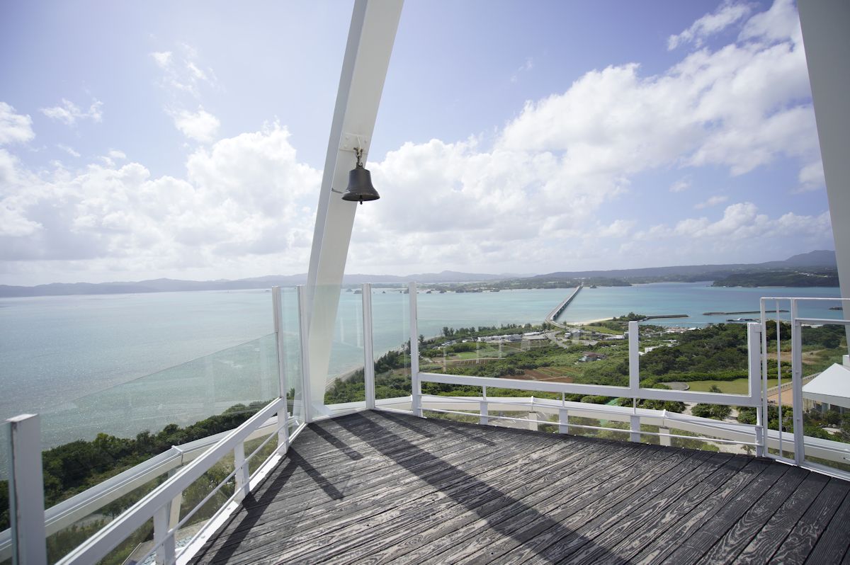 古宇利オーシャンタワーの最上階、オーシャンテラス