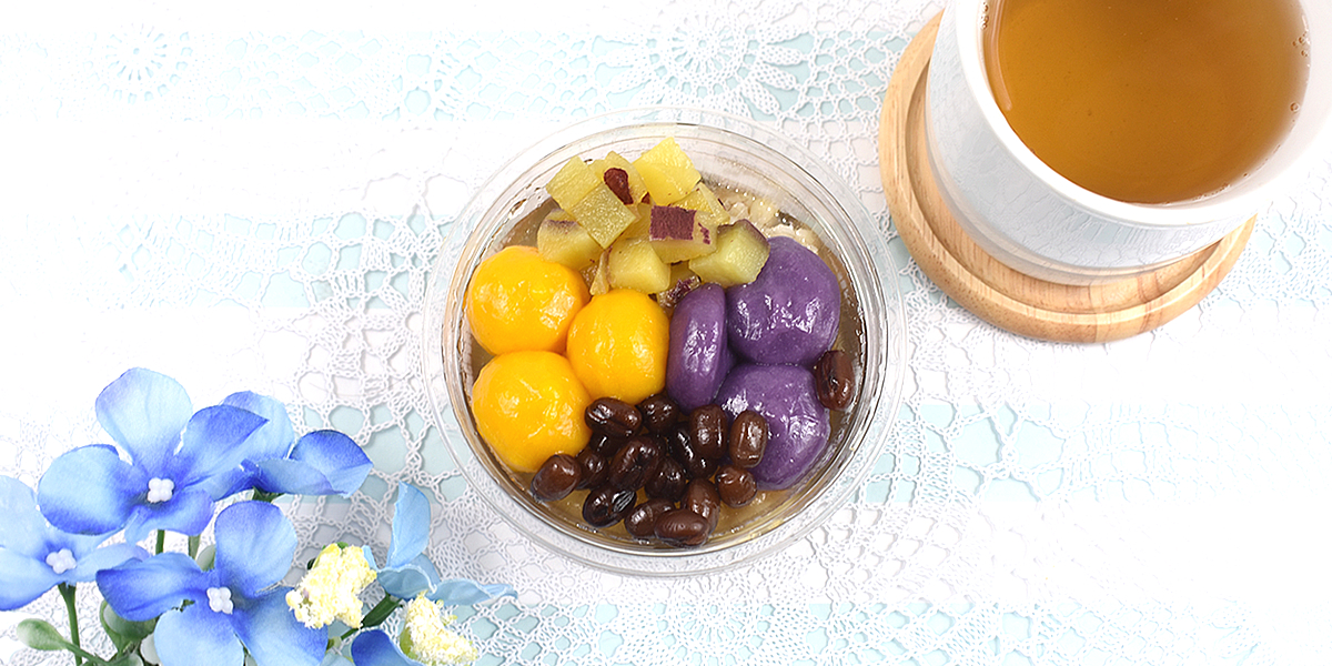 セブン－イレブン、黒糖シロップジュレで食べる芋圓（ユーエン）