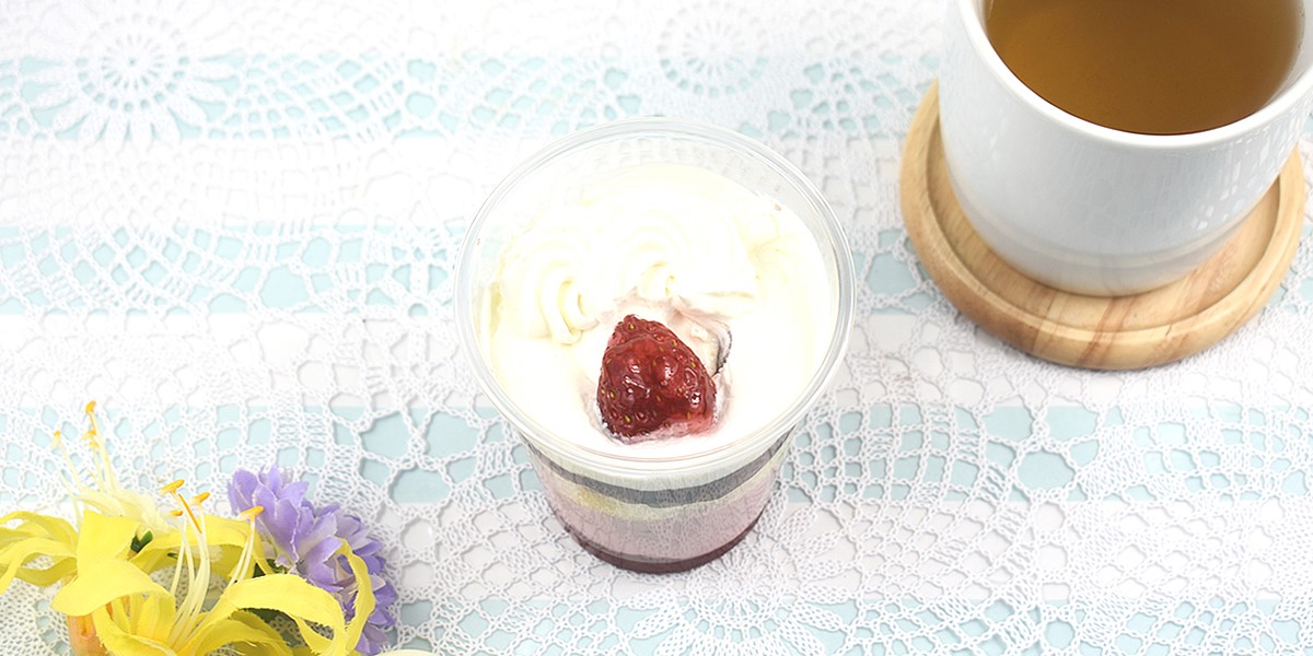 ローソン、和パフェ いちご