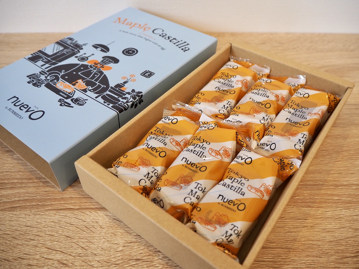 「Maple Castilla メープルカスティーラ」6個入 1080円、9個入 1620円、12個入 2160円