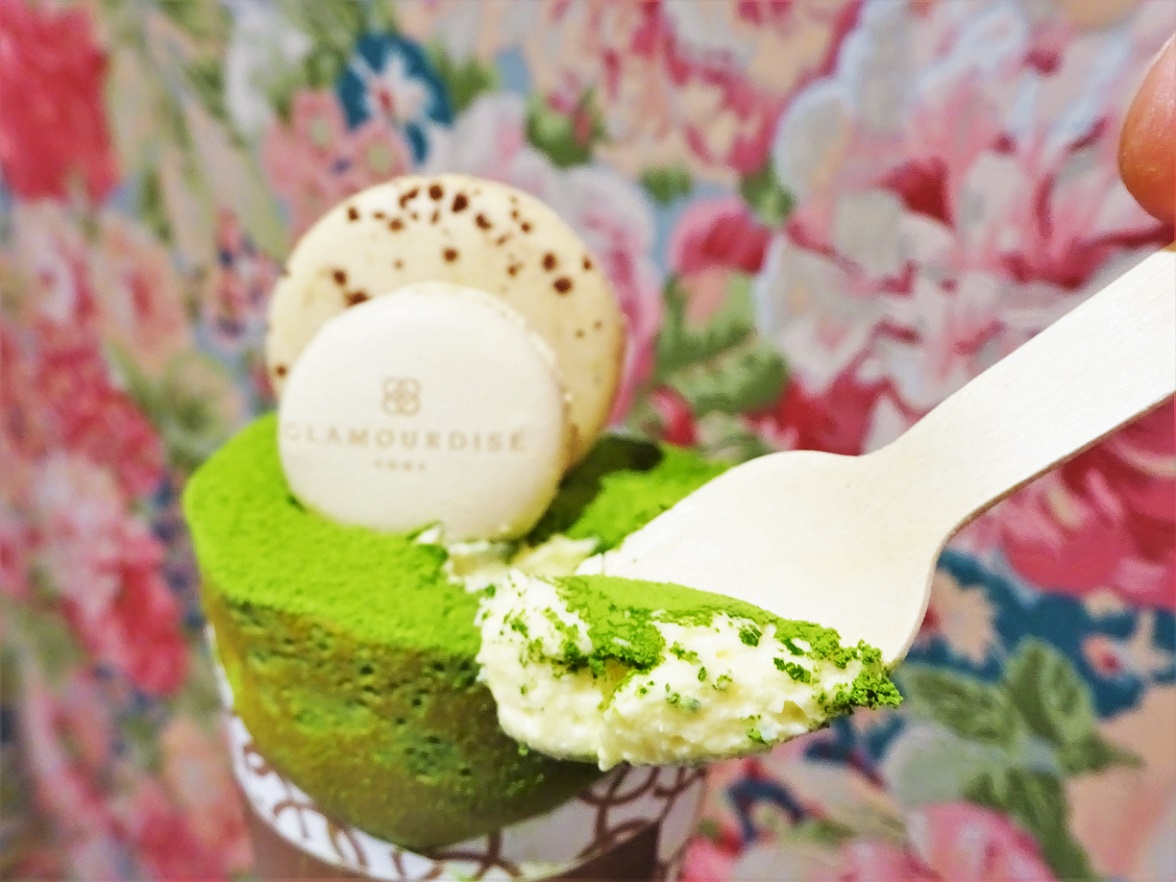 抹茶ティラミスのクレープ(マカロンあり) 1188円