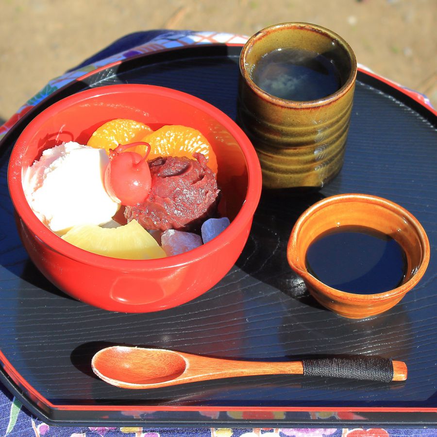 待春軒「クリーム＆あんみつ」800円