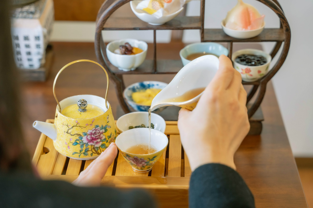 お茶のいれ方も教えてもらえる