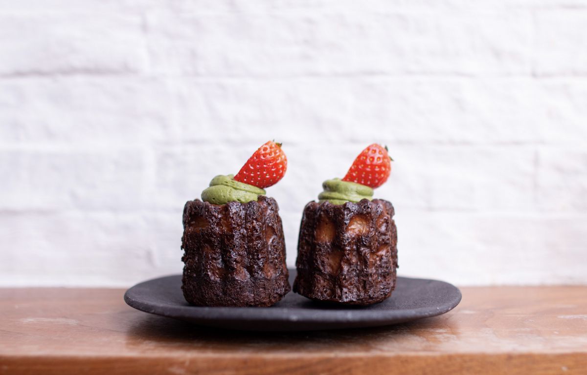 春限定「TREE自家製カヌレ（抹茶＆イチゴ）」2個770円