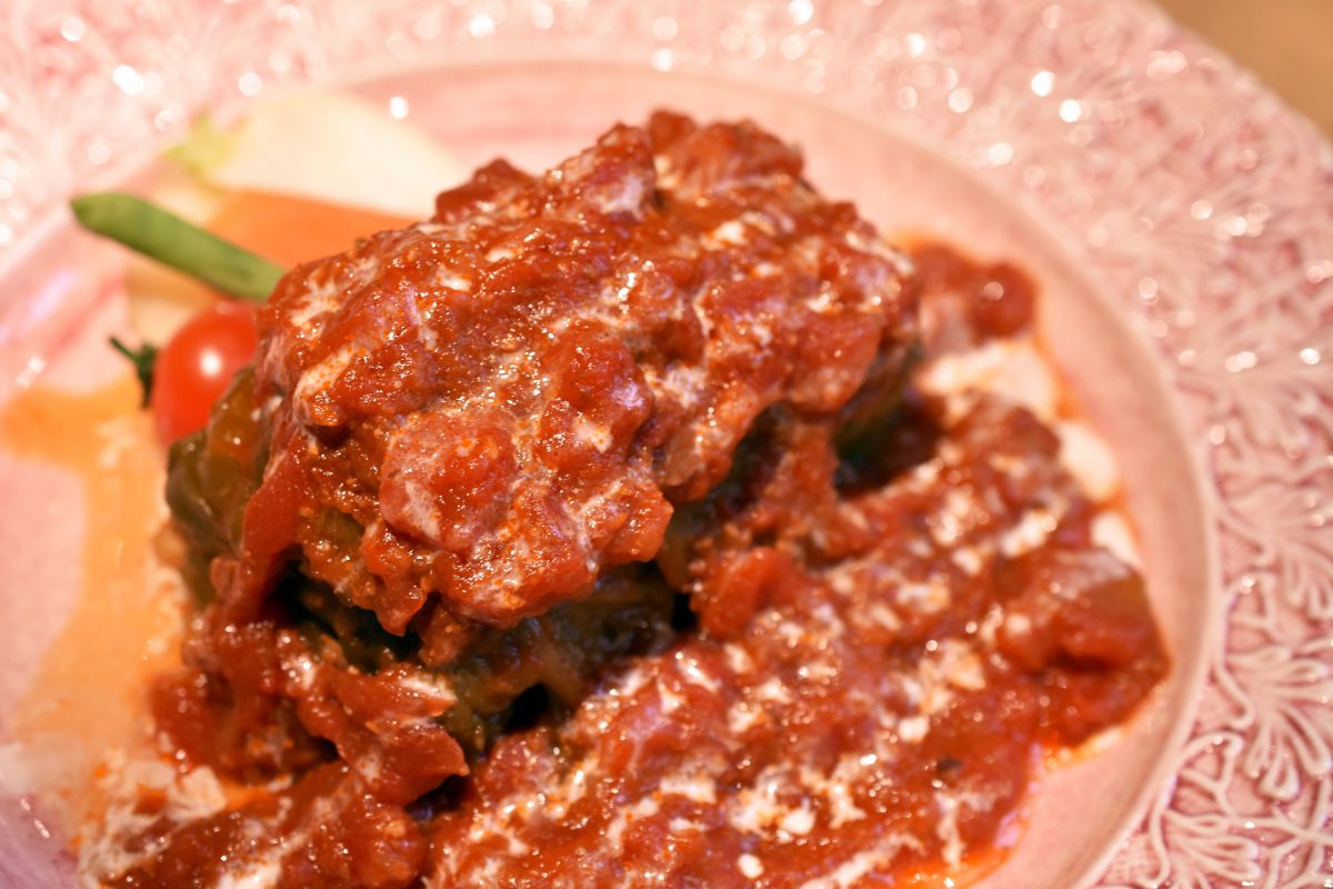 「トマトソースのロールキャベツ」ディナー：1485円