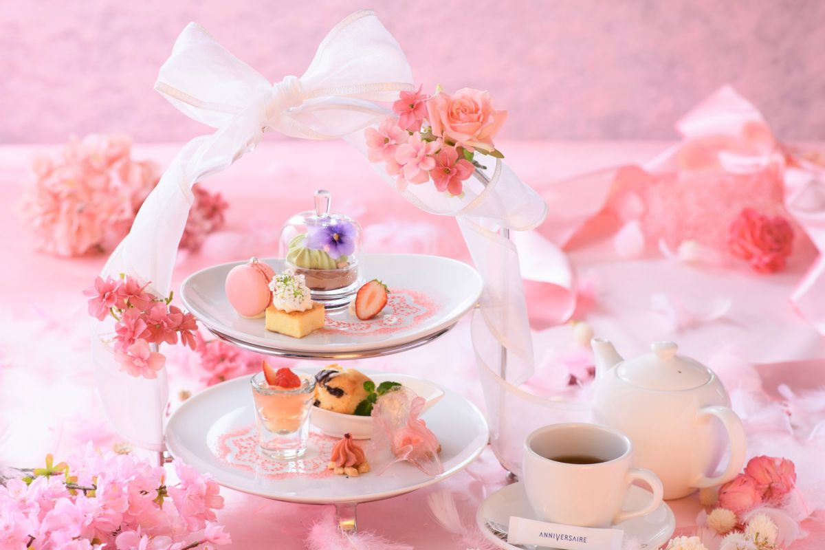 Spring flower stand afternoon tea 3900円