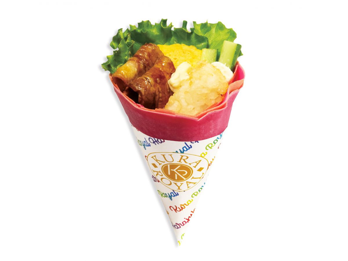 sushiクレープ　イベリコ豚カルビ380円　※商品は変更の可能性あり