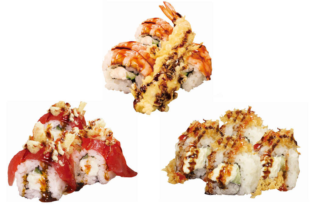 ロール寿司各種は1皿264円