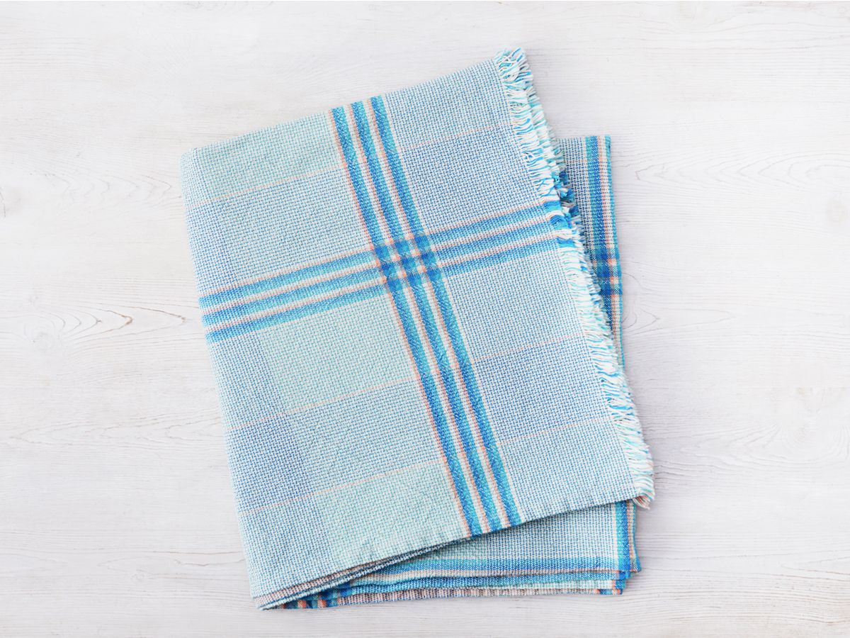 「ブルーボトルコーヒー ピクニックブランケット」36300円　※ブルーボトル コーヒートラック」先行発売・数量限定