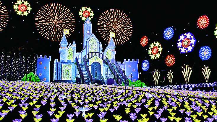 ストーリー性のある光の演出も見どころです