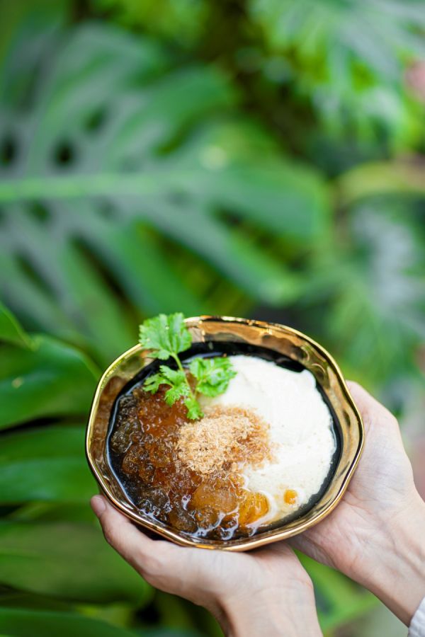 「麥芽糖花生桃膠豆花」NT$75の桃膠は植物性コラーゲンたっぷりで美容効果も絶大!?