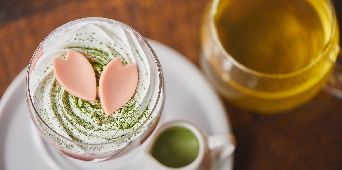 京都の桜が見えるカフェ「Cafe＆Bar POCHER」で、桜色のプリンを