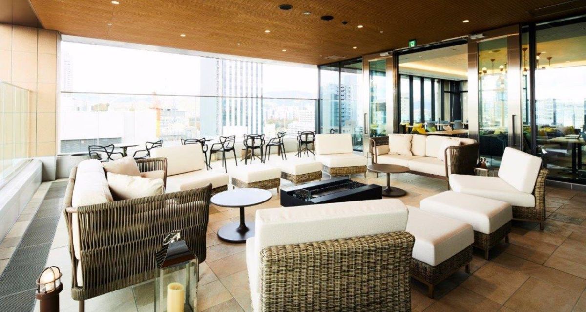 最上階のラウンジでリゾート気分！インターゲートホテル広島