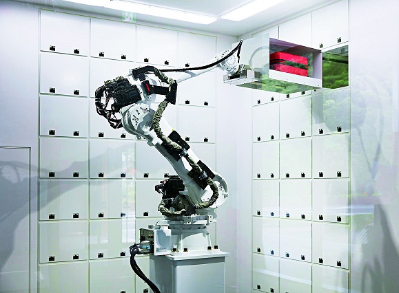 ロボットが働く様子