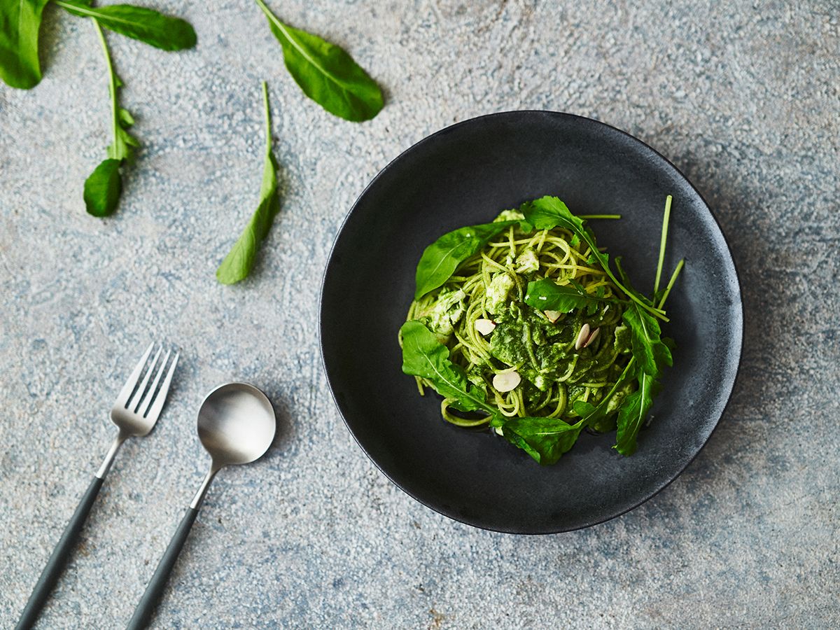 「真鯛のルッコラバジル ジェノベーゼパスタ」ランチセット 1760円／単品 1430円