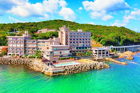 ホテルの外観　海