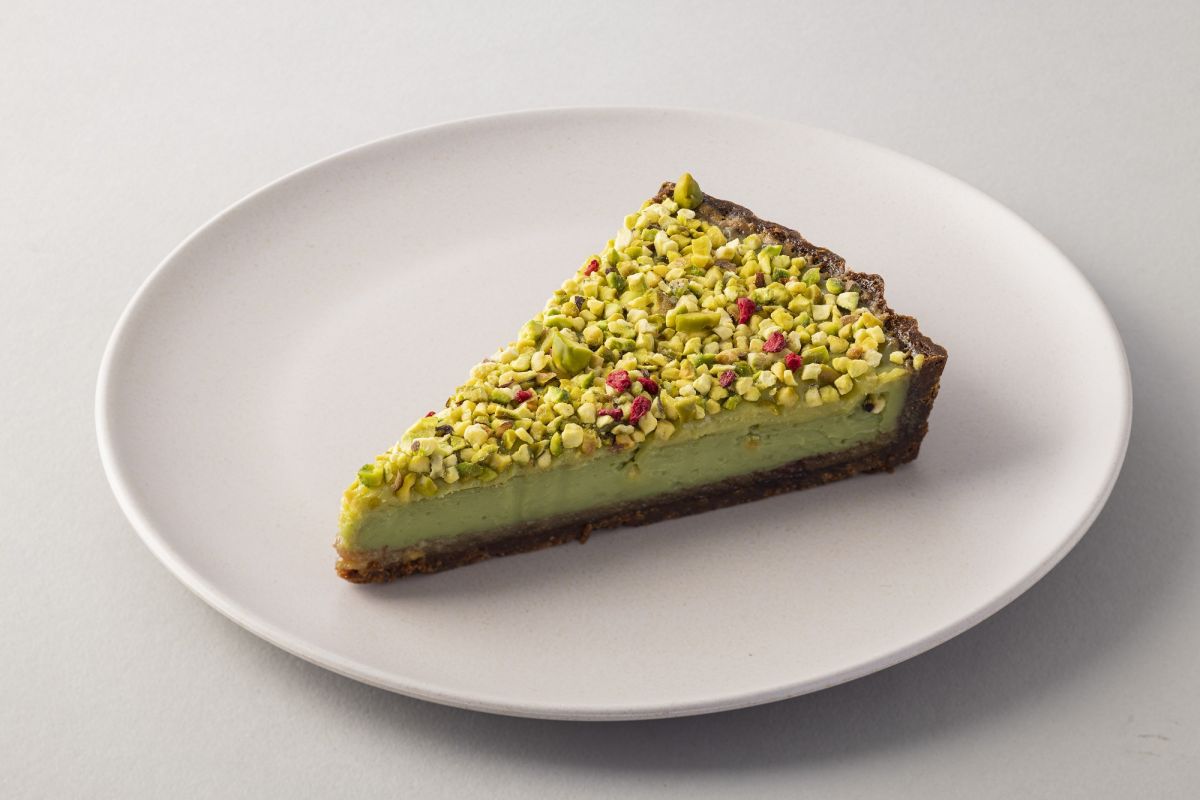 ル ビエ～プロデュイ パー ア ラ カンパーニュ～「タルト・ア・ラ・ピスターシュ」1カット864円　※季節限定