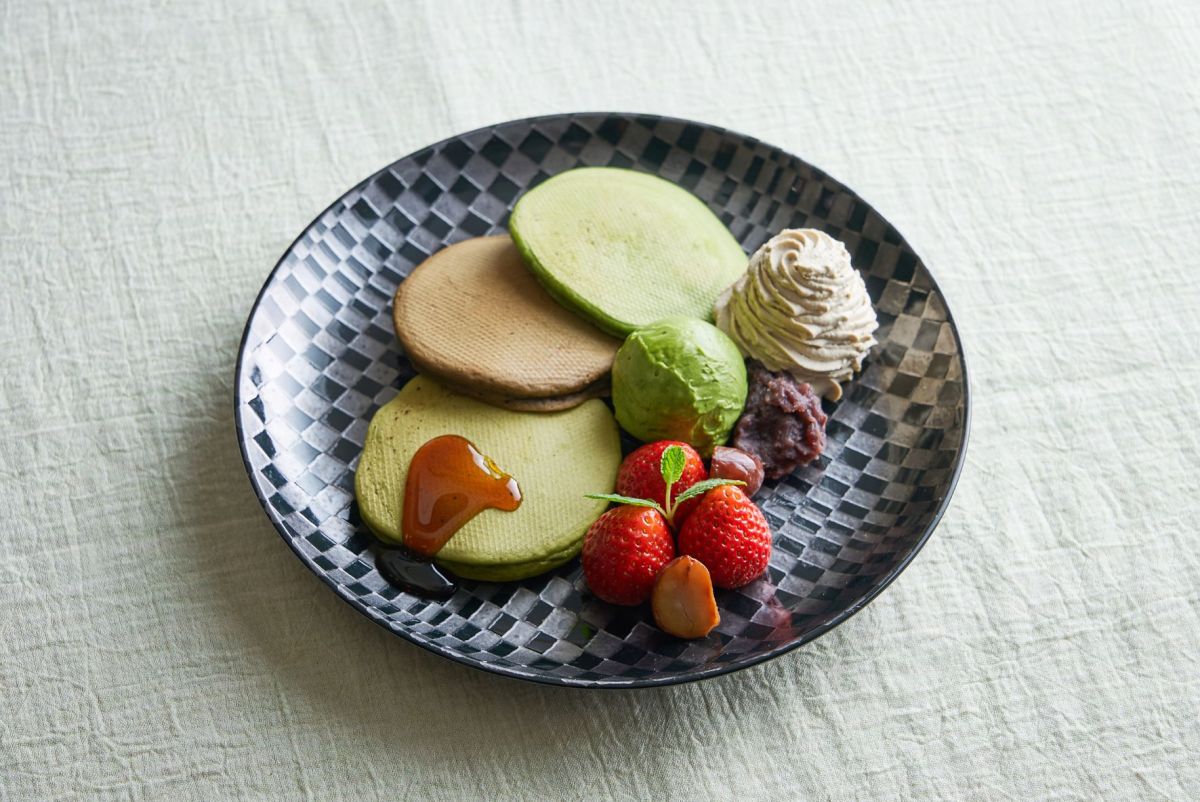 3種宇治茶のパンケーキ
