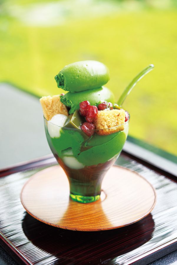 「無碍山房濃い抹茶パフェ」1300円