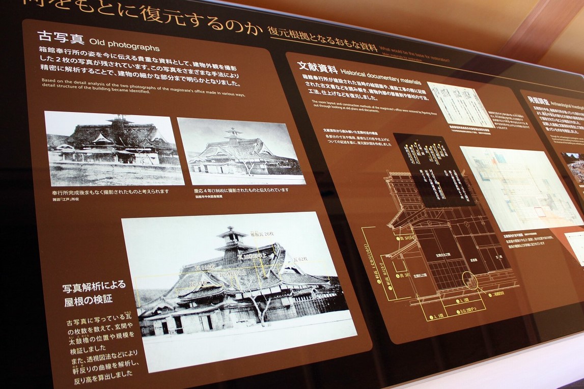 箱館奉行所館内案内板