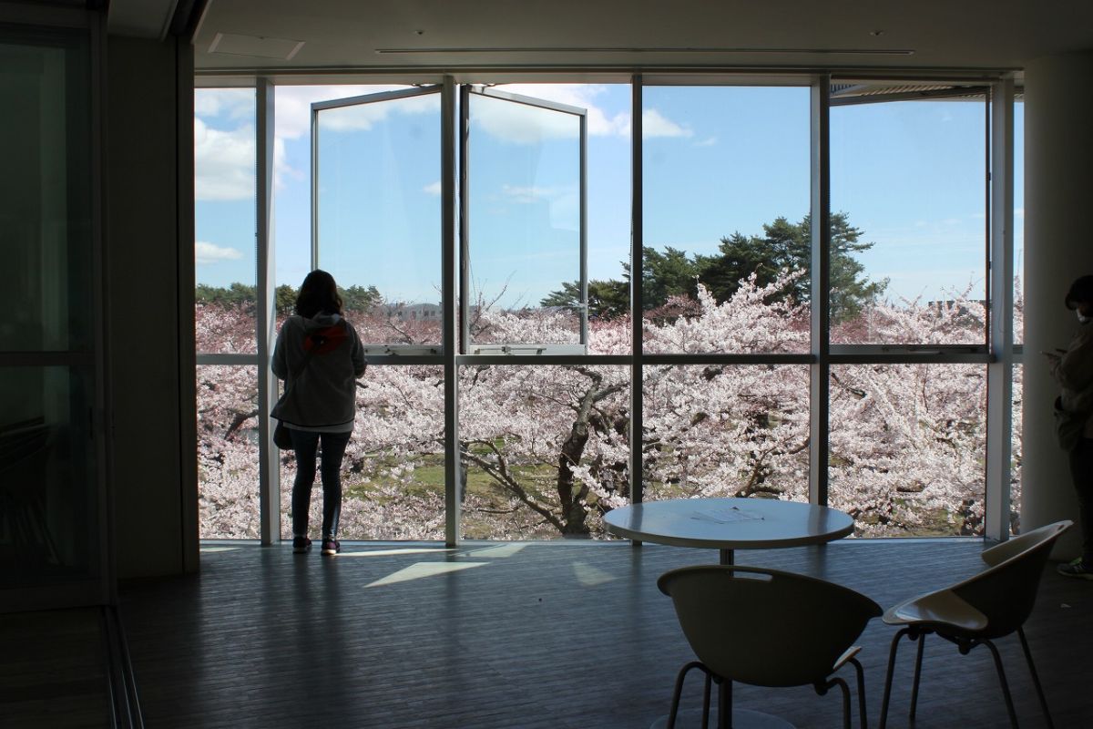 五稜郭タワー2階休憩スペース