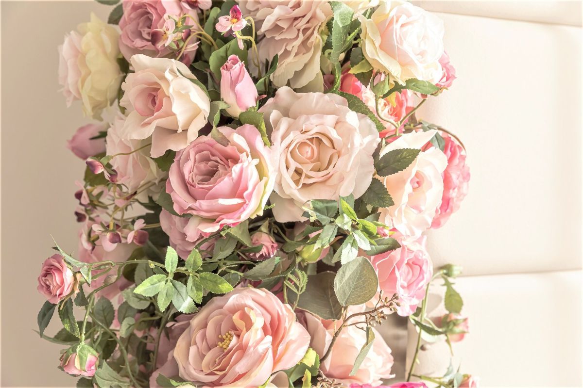 ローズをイメージしたフラワーアート