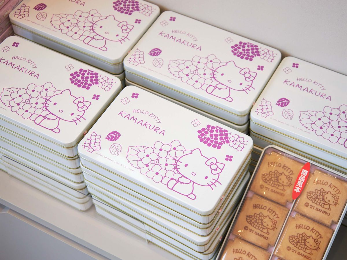 「瓦せんべい 鎌倉限定」1缶1200円