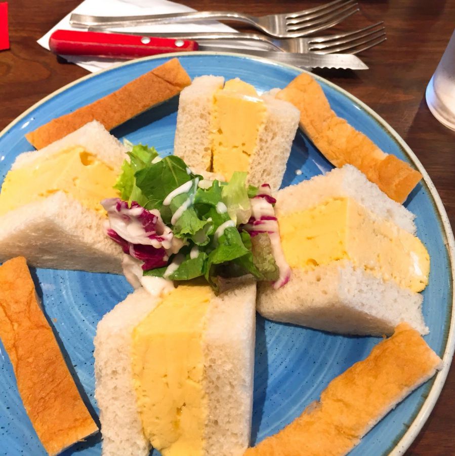 「厚焼きたまごサンドイッチ」693円