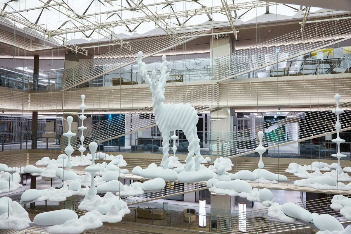 Metamorphosis Garden 2021 mixed media dimensions variable Installation view, “Kohei Nawa - Metamorphosis Garden“, Tokyo, Japan