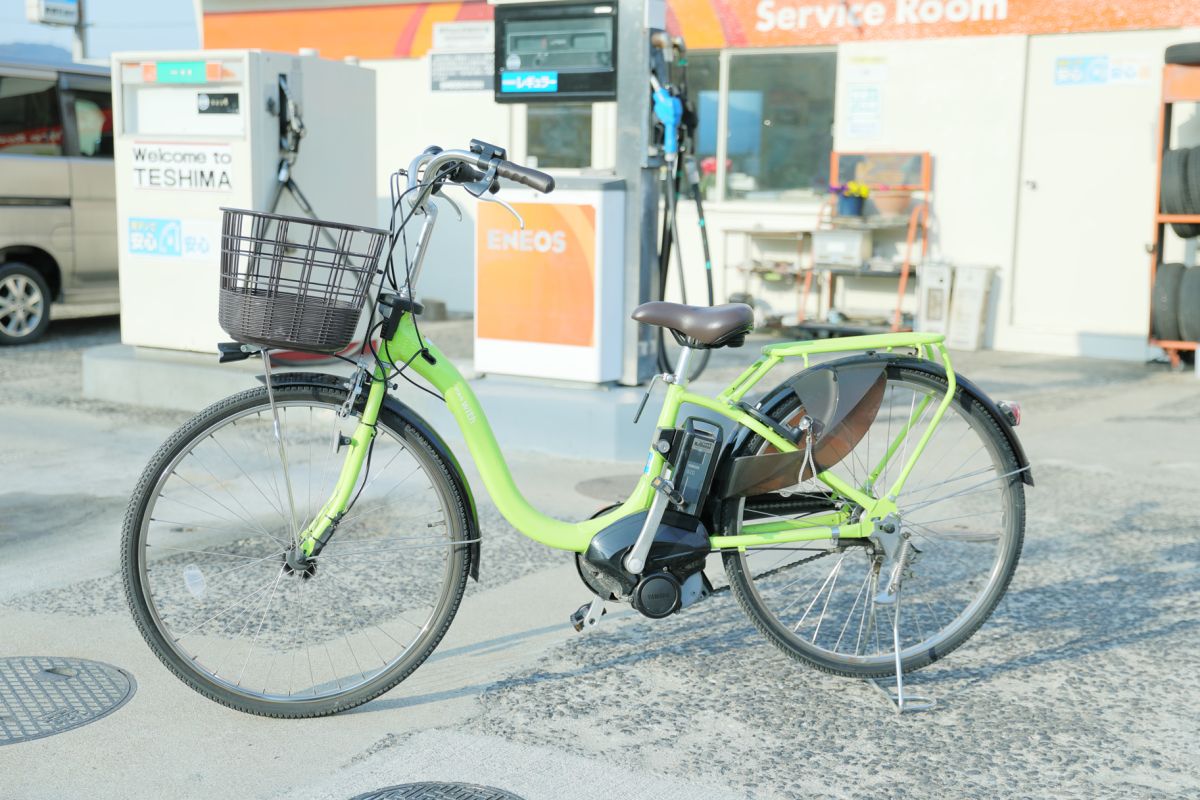 「レンタサイクル」電動1日1300円（利用時間に応じて相談可）