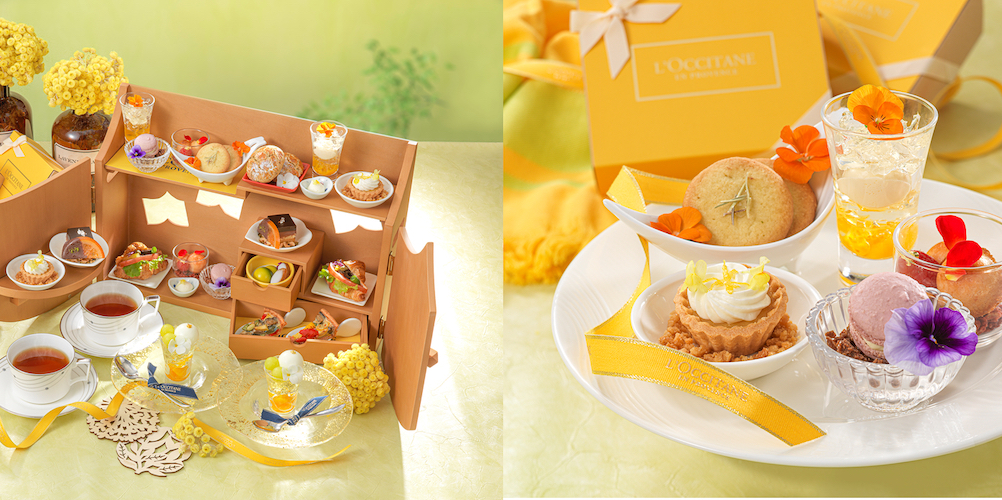西日本初！ホテルロイヤルクラシック大阪でL'OCCITANEの世界観を表現したアフタヌーンティーを提供中