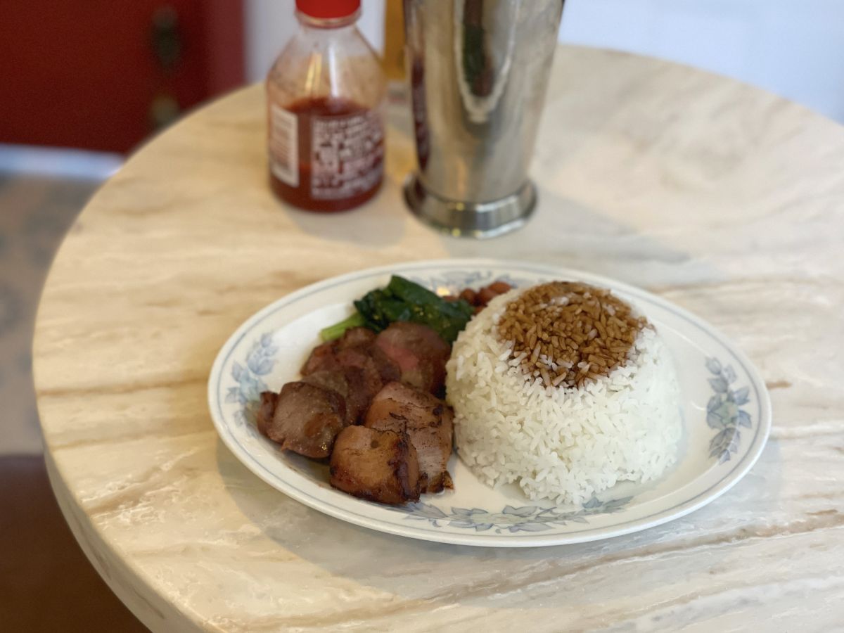 「港式蜜汁叉焼飯」1000円 ※スープつき