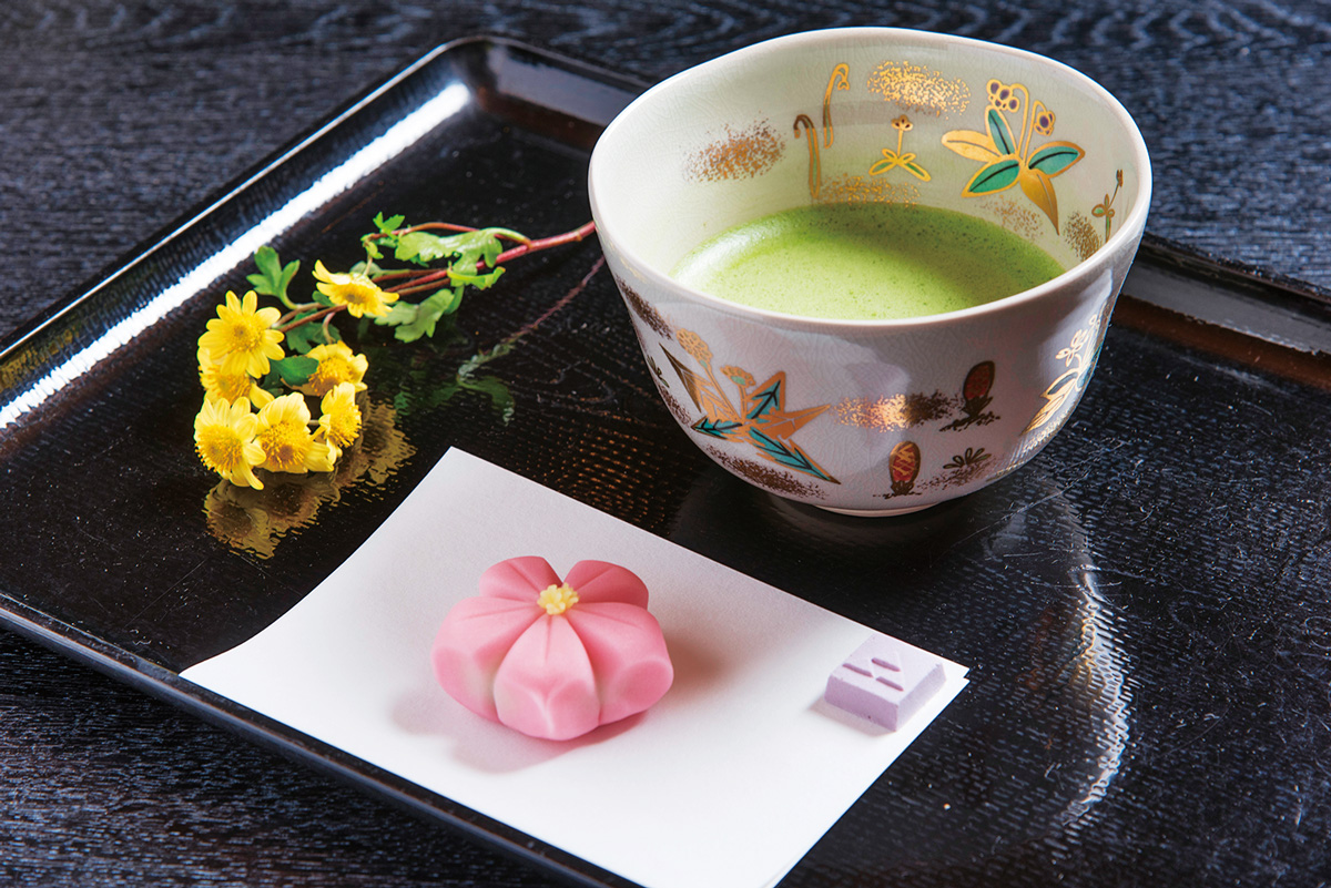 「お抹茶と上生菓子」1100円