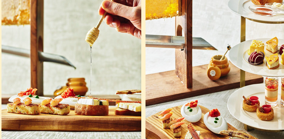 【ストリングスホテル東京インターコンチネンタル】はちみつとチーズの絶妙なハーモニー！　2人のシェフが奏でる新感覚アフタヌーンティー
