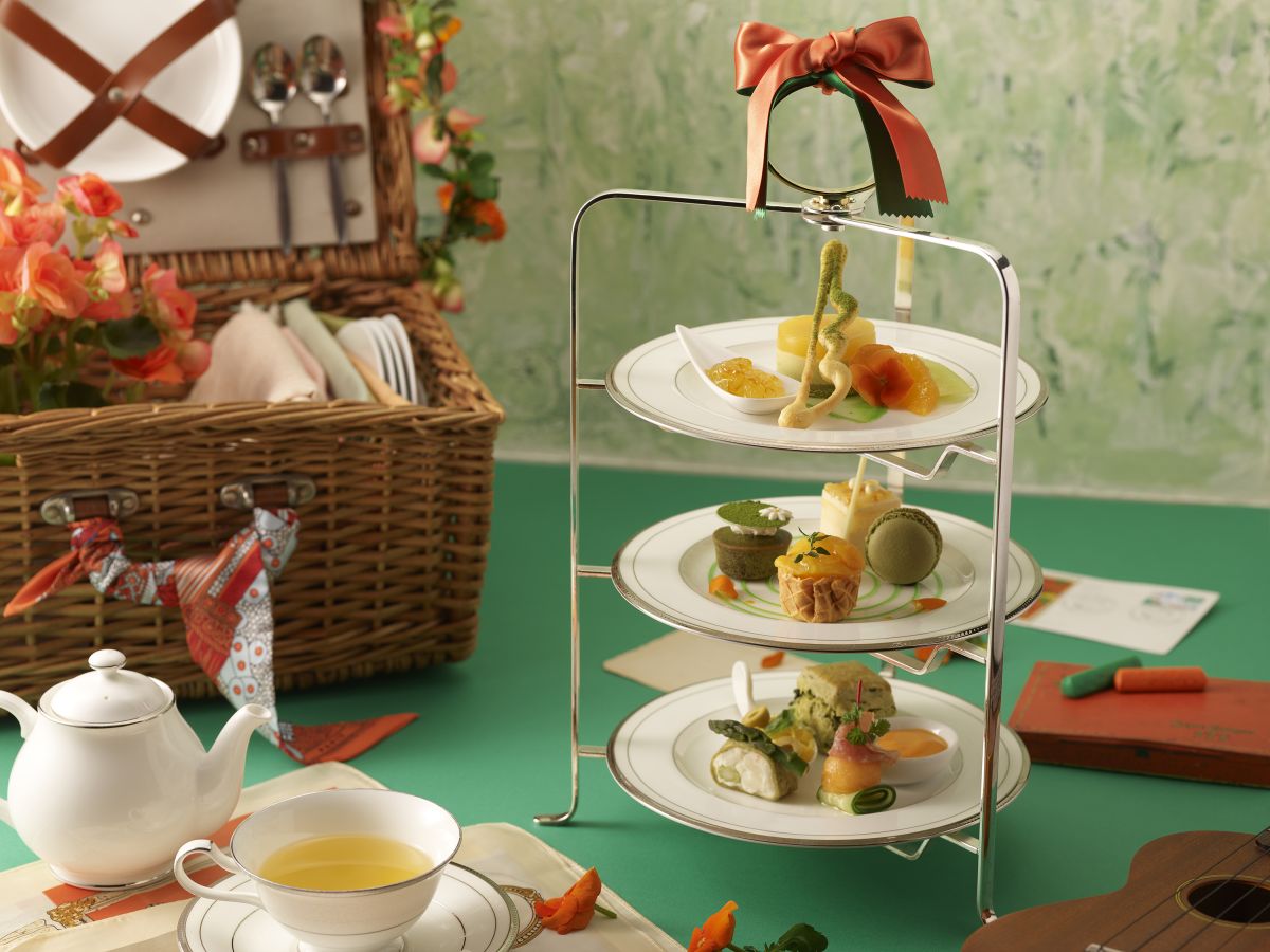 「グリーン&オレンジ アフタヌーンティーセット」イメージ