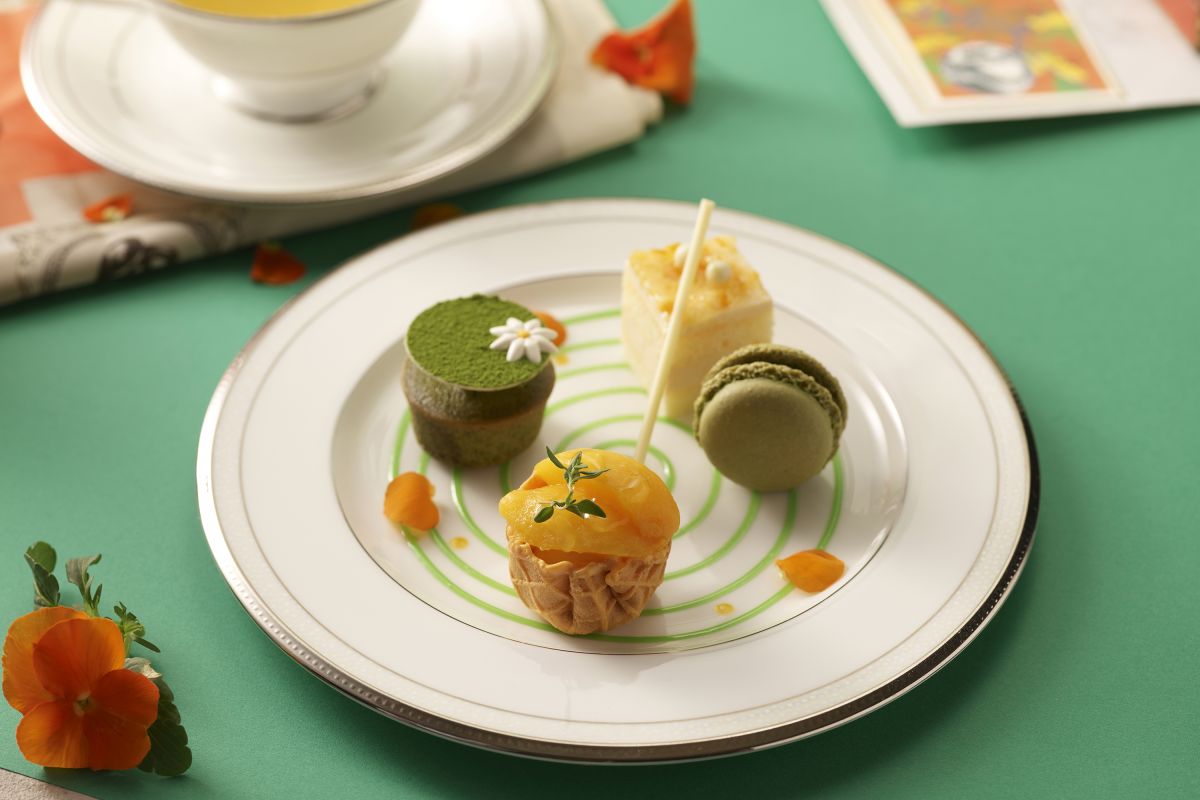 「グリーン&オレンジ アフタヌーンティーセット」中段イメージ