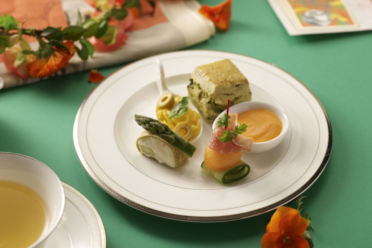 「グリーン&オレンジ アフタヌーンティーセット」下段イメージ