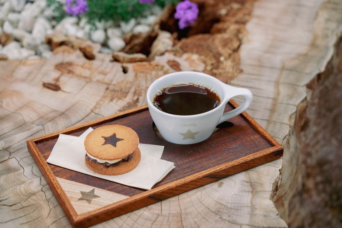 「ドリップコーヒー（ダンディブレンド）」500円、「あんバターサンド」420円