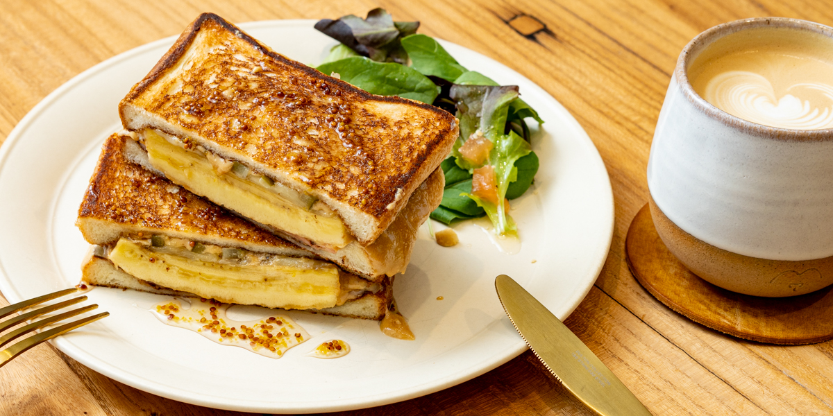 押上「Mr.Bakeman」のバナナを使ったトーストサンドの意外な組合わせに驚き！