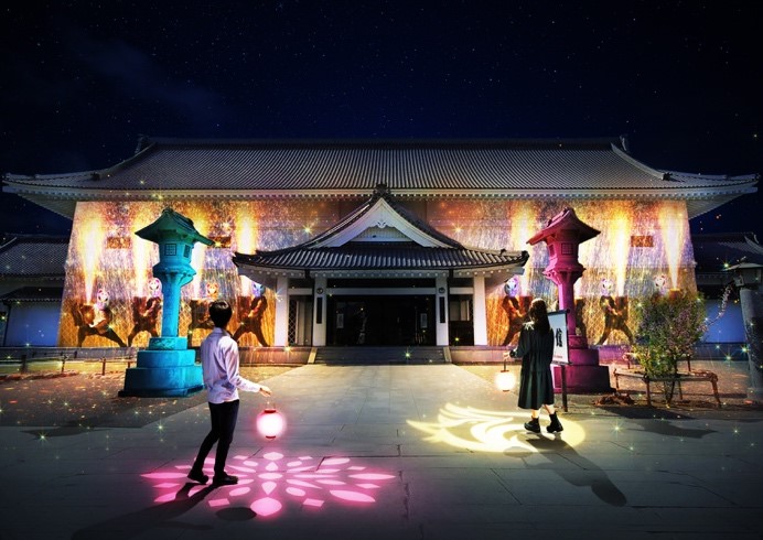 寺宝館プロジェクションマッピング『夏祭りver』
