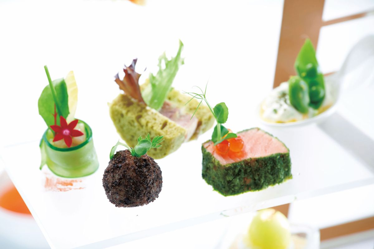 「ランドマークアフタヌーンティーセット ―Saison des feuilles（新緑の季節）―」中段イメージ