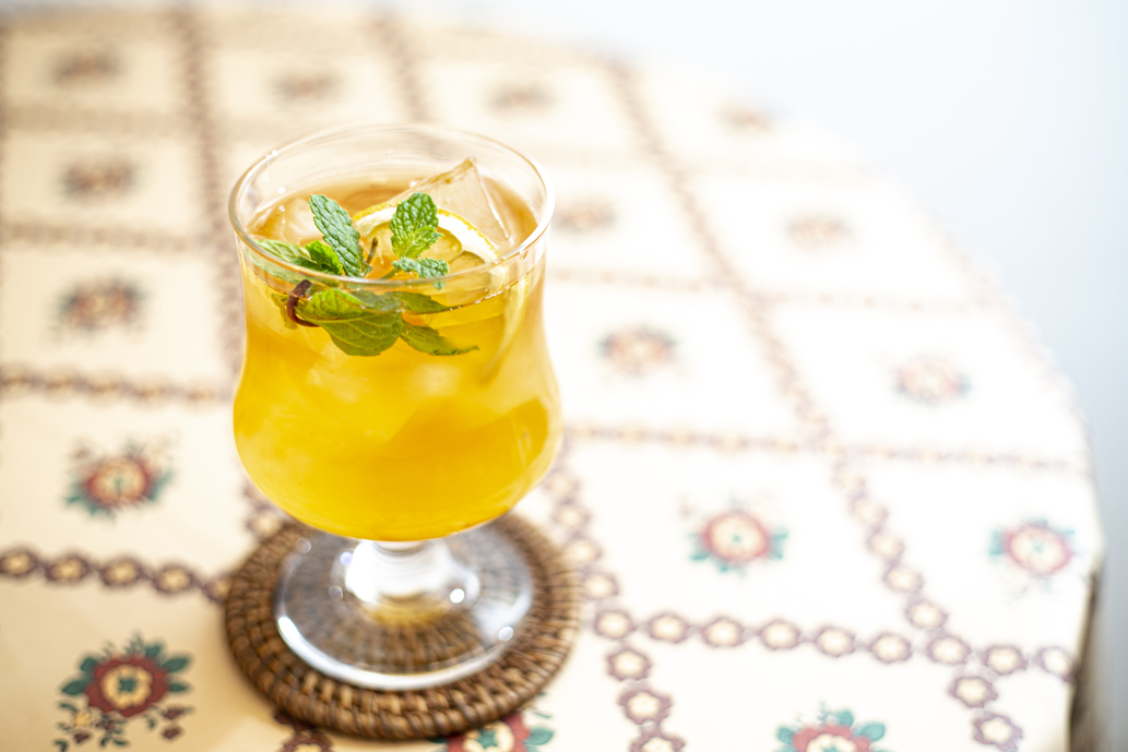 フルーツティー ゆずミント600円