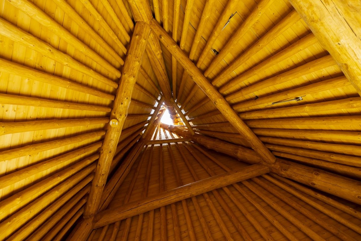 湯上り処の天井