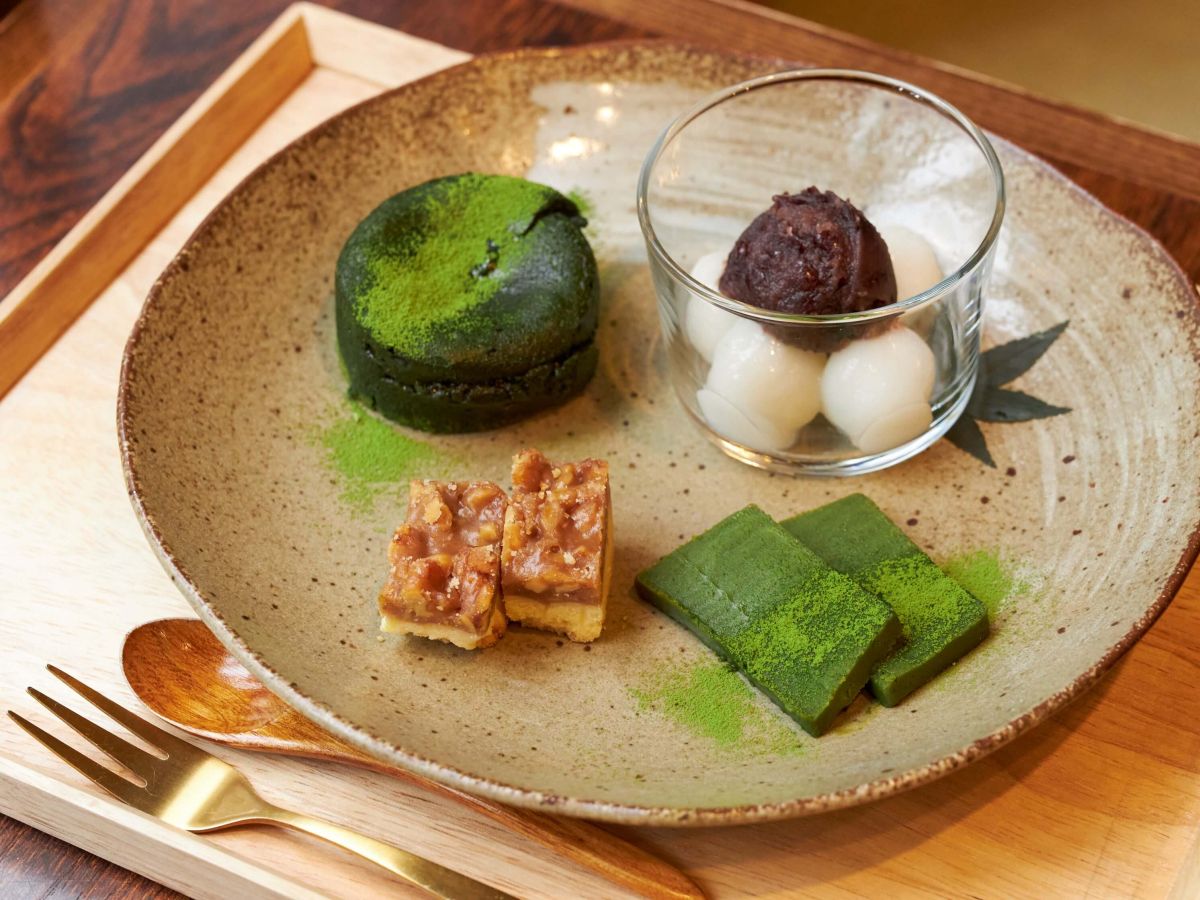 「抹茶スイーツプレート」1200円 
